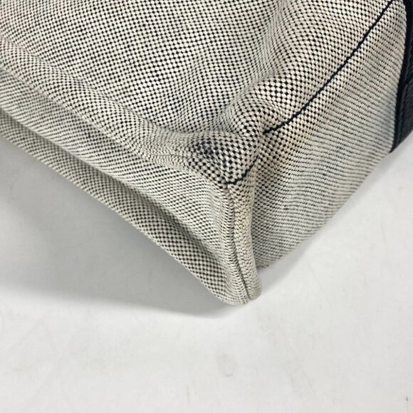 HERMES Sac Arne MM Bag Hand Bag Tote Bag Toile H / Leather Black/gray - Picture 15 of 15